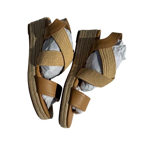Market & Spruce Espadrille Wedge Sandals in Tan NEW Size 8.5 - Picture 5 of 10